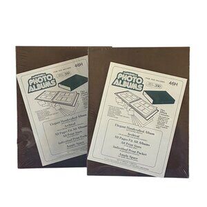 New Lot of 2 Ben Parker Co. Photo Albums w/Slip Case 46H Brown Archival Vintage